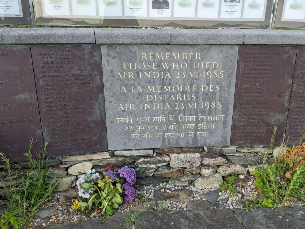 Air India Flight 182 Memorial in Ireland