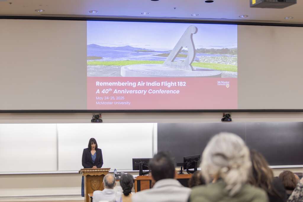 Photo of Shashi Kurt presenting at the Air India Conference 2025