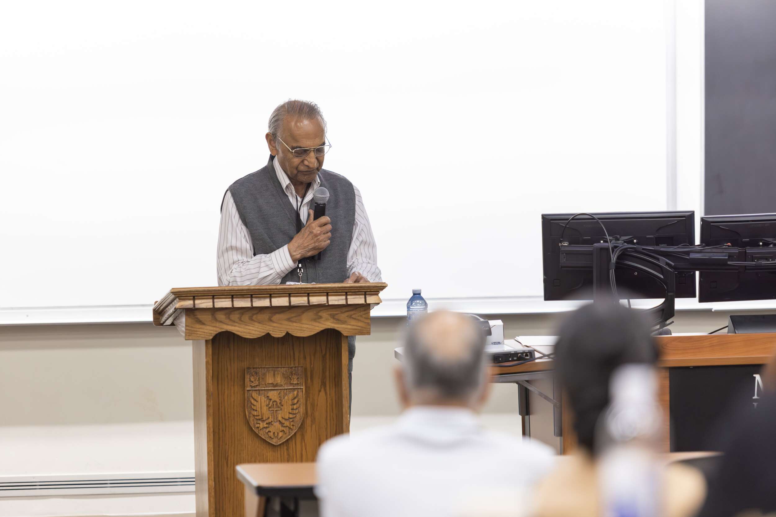 Dr. Bal Gupta (Air India Victims’ Families Association) gives opening remarks for Remembering Air India Flight 182: A 40th Anniversary Conference.