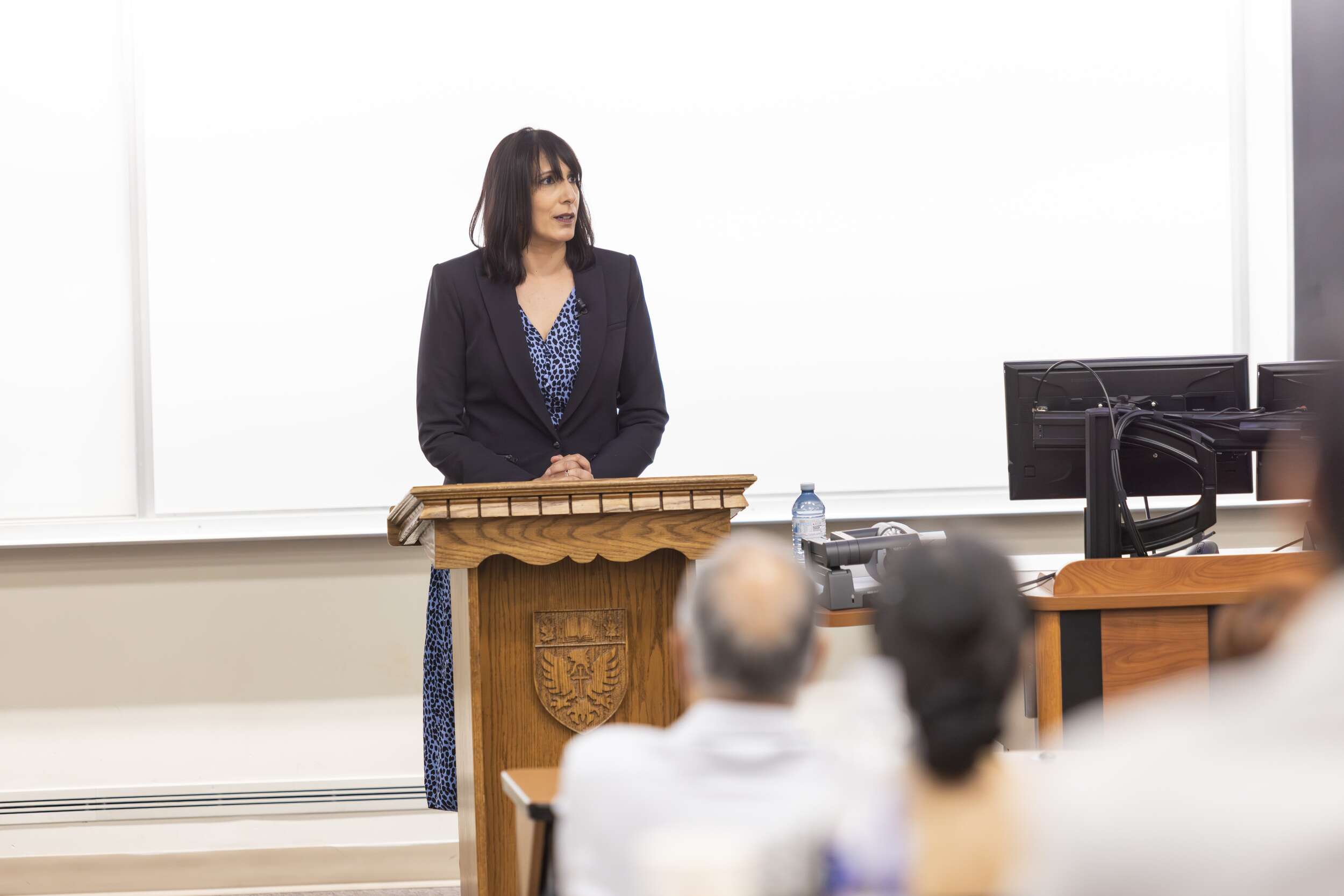 Shachi Kurl (Angus Reid Institute) gives opening remarks for Remembering Air India Flight 182: A 40th Anniversary Conference.