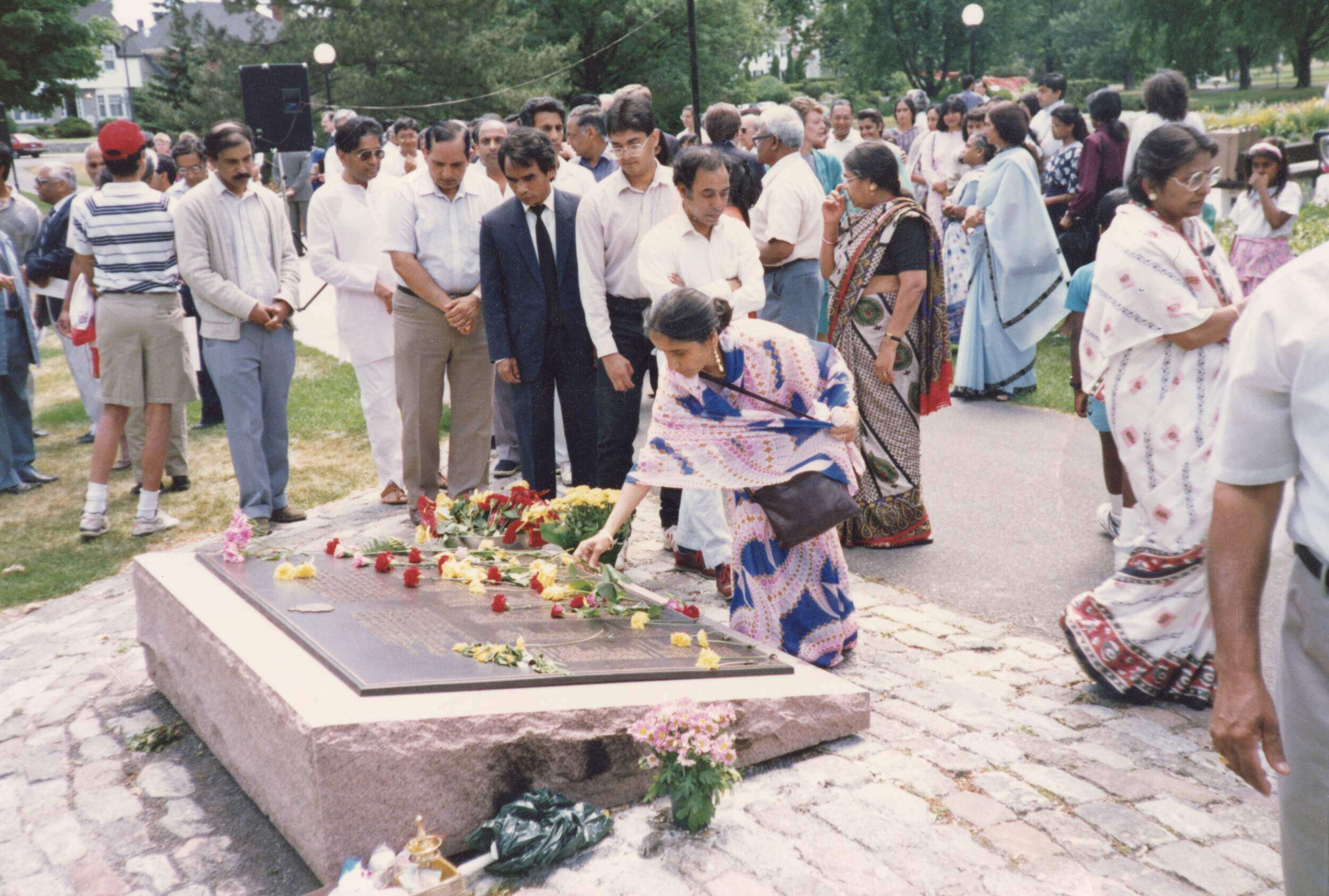 Ottawa Air India Flight 182 Memorial Service, Commissioner’s Park, Dow’s Lake, Ottawa, Ontario, June 23, 1989-1991; photo by Sundaram (Ramu) Ramakesavan