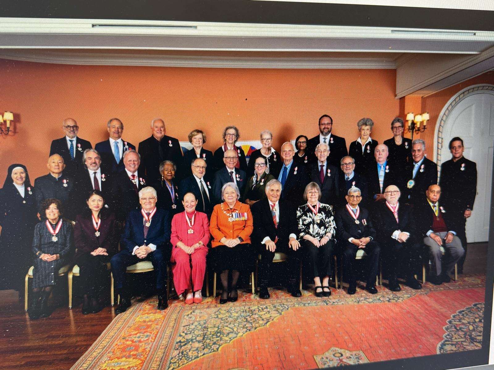 Order of Canada group photo, Ottawa, ON; March 19, 2026; photo donated by Dr. Mahesh Sharma