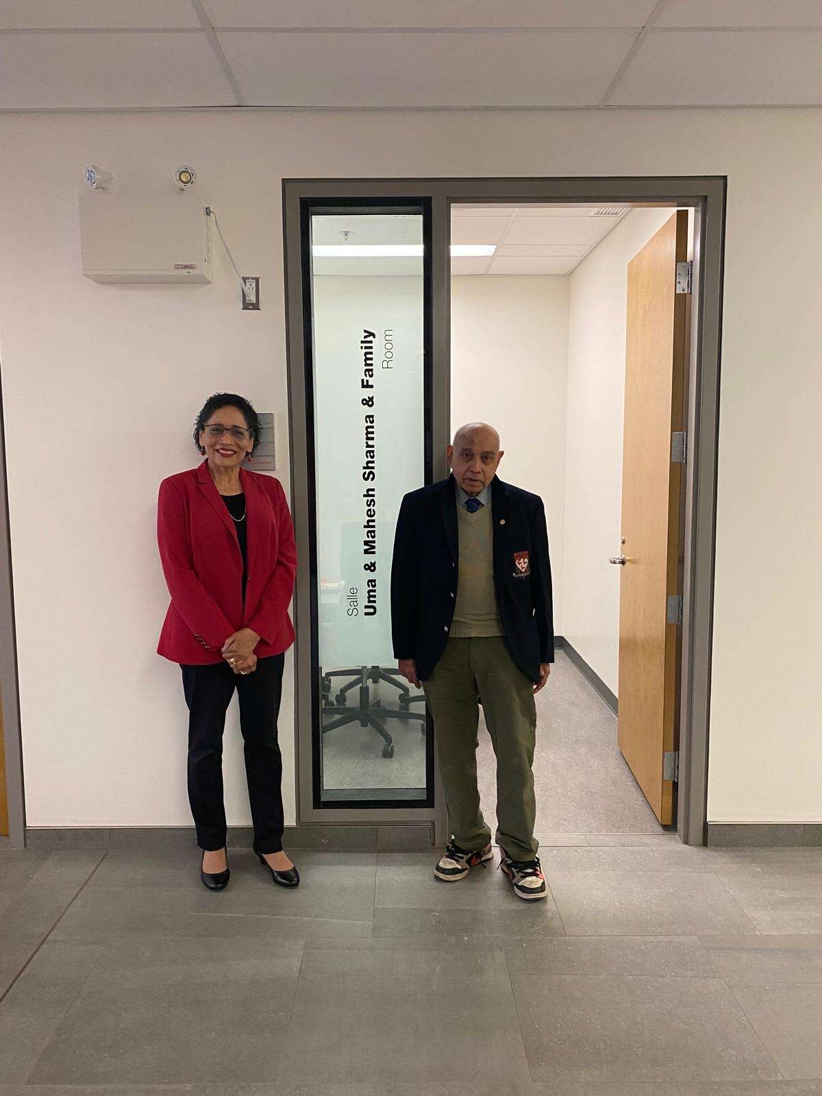 Dr. Mahesh Sharma and Dr. Yolande Chan, Dean of the Faculty of Management of McGill University; Montreal, Quebec; photo by Dr. Mahesh Sharma