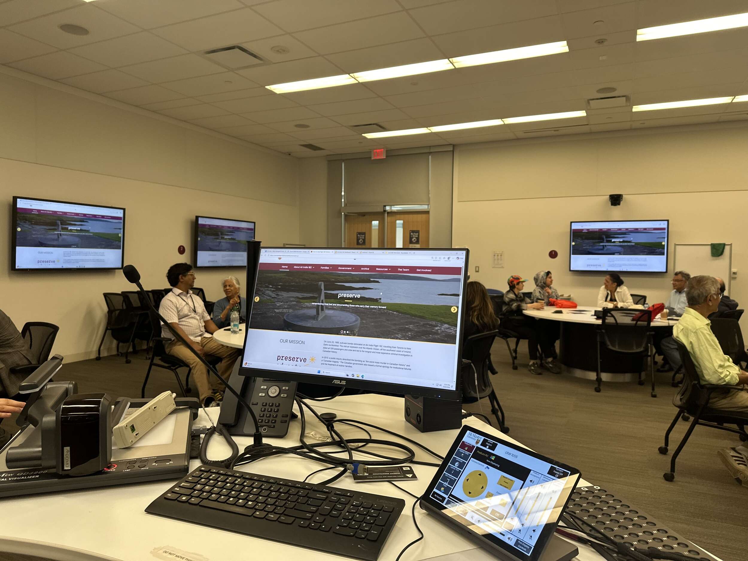 Roundtable discussions during Flight 182 @ 40: Remembering the 1985 Air India Bombing in Film, McMaster University; June 6, 2026