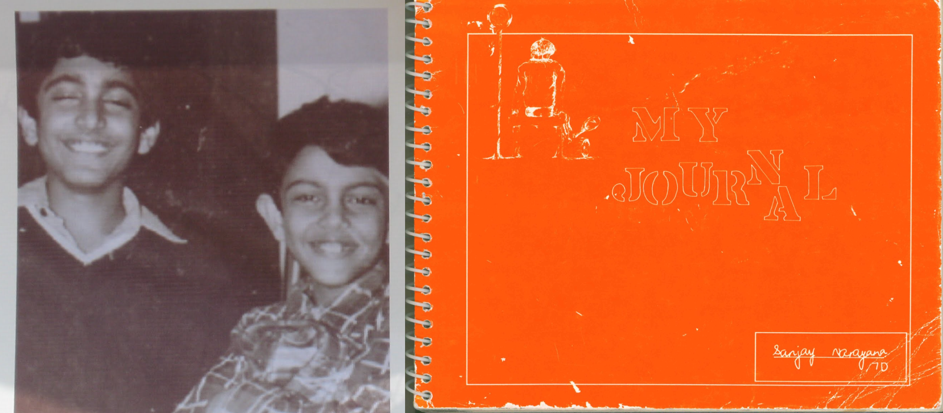 The published journals of Deepak and Sanjay Turlapati; photo and journal donated by the Turlapati family